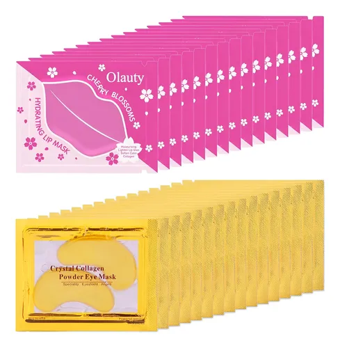30 Pares De Mascarillas Labiales Y Parches Para Ojos Eakroo