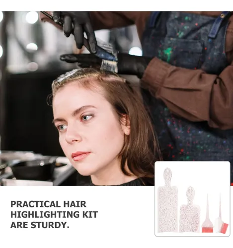 Set De Paletas Para Teñir Cabello Kit De Resaltado Cepillo P