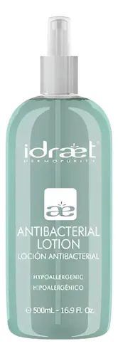 Loción Antibacterial Idraet X 500ml. Hipoalergénica.