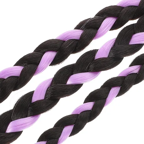 Extensión De Cabello Con Doble Cola De Caballo Morada