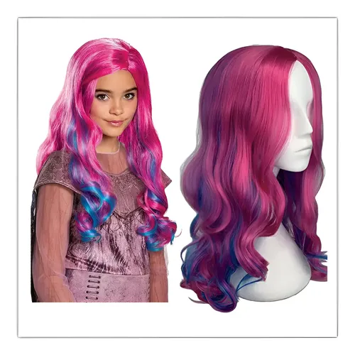 Peluca Infantil Gres Wavy Descendants Para Audrey 3 Grediant