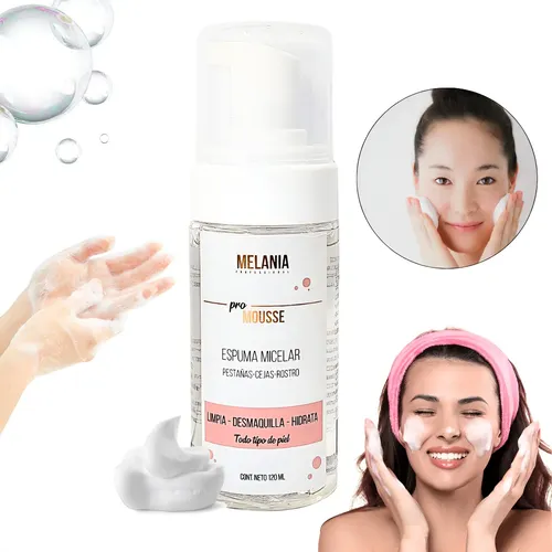 Espuma Micelar Melania P/limpieza De Pestañas/cejas Y Rostro