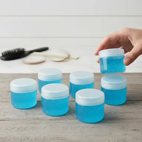 Combo Gel Azul Barberia Peluqueria 6 Unidades X230g
