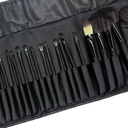 Set De 24 Brochas De Maquillaje Y Paleta De 35 Sombras Mujer
