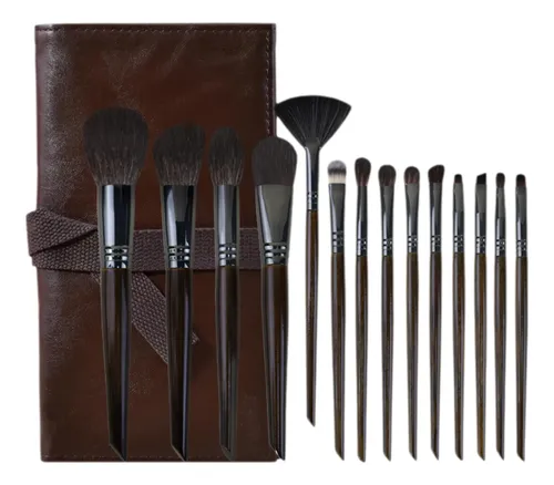 Tendencia Set 14 Brochas Maquillaje Cerdas Naturales ..