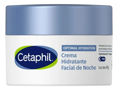 Cetaphil Optimal Hydration Crema Noche Con Ácido Hialurónico Piel Sensible x 48 g