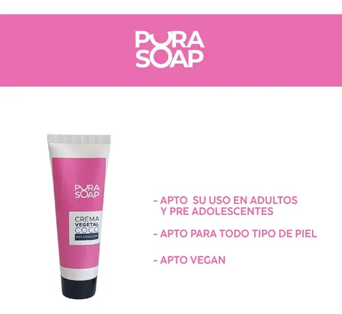 Crema Hidratante de Coco para Manos Secas, Agrietadas y de Rápida Absorción