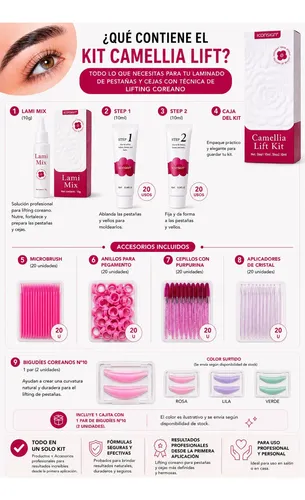 Kit De Lifting Coreano Para Pestañas Completo Profesional