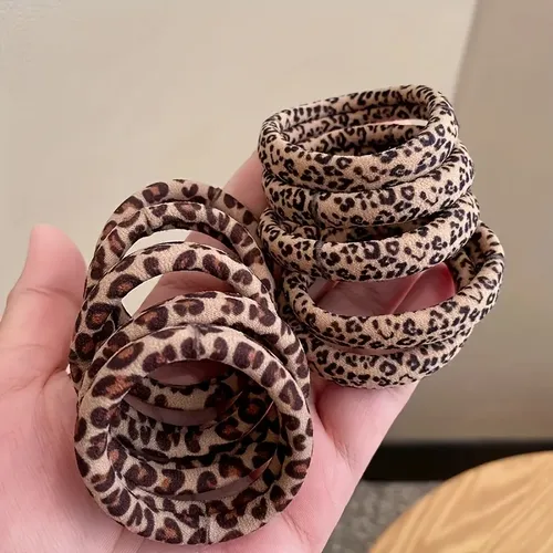 20 Gomas Pelo Leopardo – Accesorios Moda Fiesta Mujer