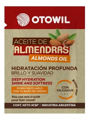 Aceite De Almendras 10g Sachet Otowil/argán/coco