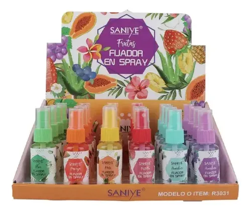 Fijador En Spray Mquillaje Frutal Saniye Larga Duracion40ml