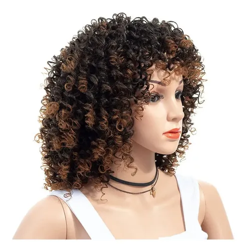– Hort Afro Rizado Mix Gris Peluca De Pelo / Brown