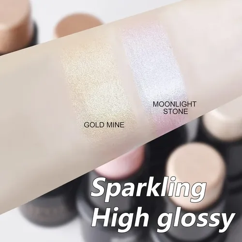 Ownest 2 Colors Highlighter Stick, Shimmer Cream Powder, …