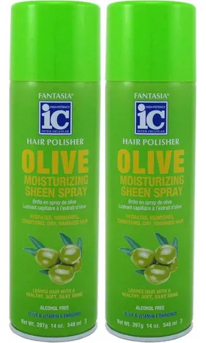 Spray Hidratante De Brillo Fantasia 2x414ml Oliva