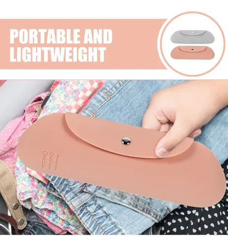 Bolsa De Silicona Para Brochas De Maquillaje, 2 Unidades, Bo