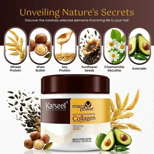 Máscara Capilar Karseell Maca Power Colageno Activo X 500ml