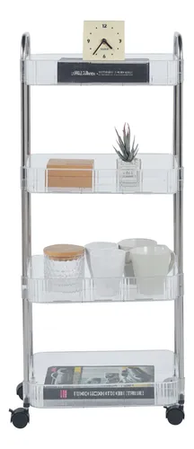 Organizador Productos De Belleza 4 Estantes Transparentes