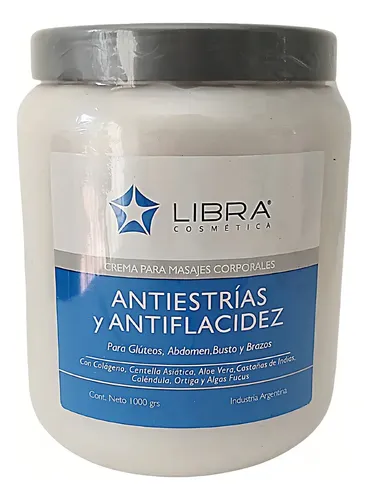 Libra Crema Anti Estrias Y Flacidez Colageno Centella 1kg