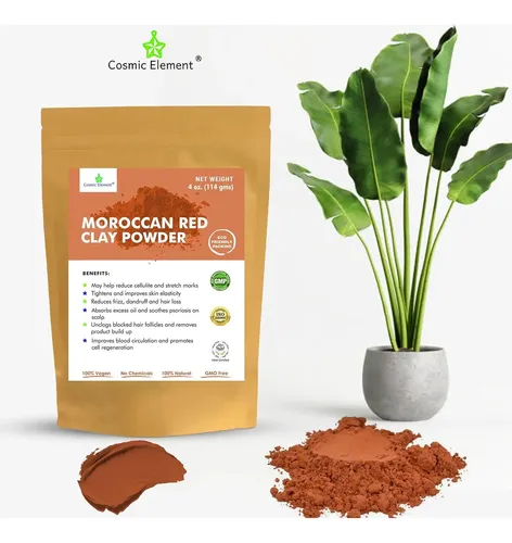 Polvo De Arcilla Roja Marroquí Cosmic Element 113 G