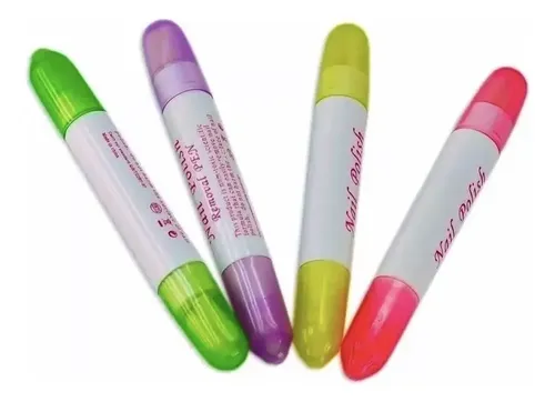 Lapiz Corrector De Esmalte De Uñas Recargable 4 Puntas