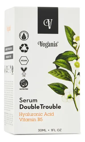 Veganis Serum Double Trouble Acido Hialuronico Vit B5 30ml