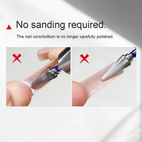 Gs Molde De Uñas De Doble Cara, Extensión Sin Papel, Abs