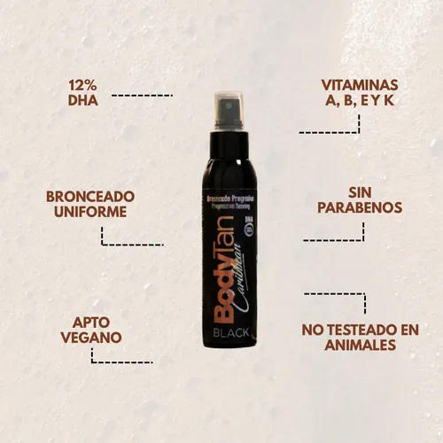 Kit Autobronceante Bodytan Black 120 Ml+ Guante Aplicador