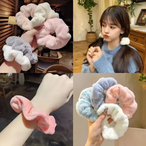 Cxrm 5 Pcs Donas Cabello Terciopelo Velvet Multicolor Cm