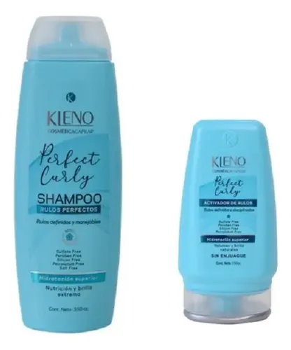 Shampoo + Gel Activador Perfect Curly Kleno Rulos Activador