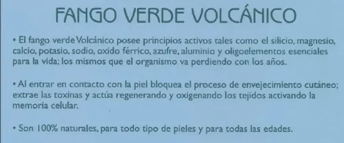 Arcilla Verde Volcánica Montmorillon X100 Gr Exc.propiedades