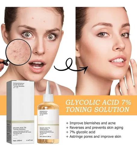Tónico Exfoliante Original Con Ácido Glicólico Al 7%, Blanqu