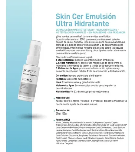 Skincare Gel +tonico Exfoliante +skincer+protector Biobellus