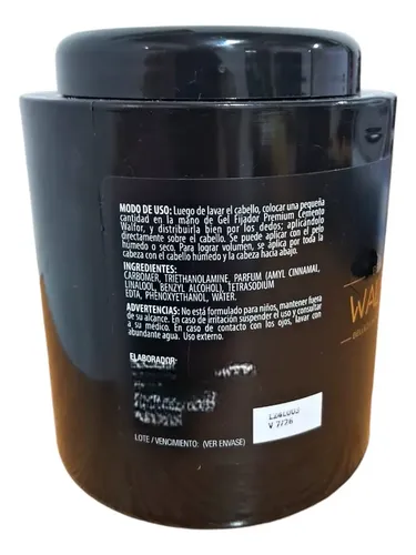 Gel Fijador Premium Beauty Walfor Cemento Resistencia 900gr