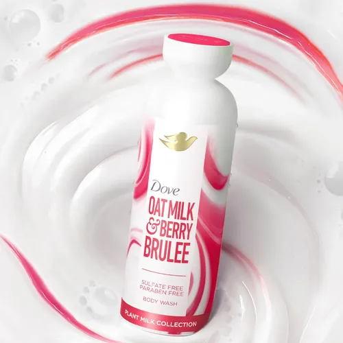Gel De Baño Dove Plant Milk, Leche De Avena Y Bayas Brulee,