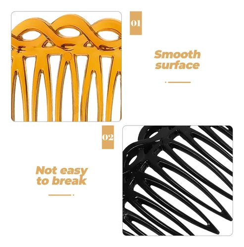 Peines Laterales Para Cabello Mujer, Set 12 Piezas Retro