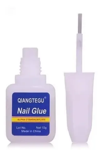 2 Pegamentos Con Pincel Uñas Postizas Tips Ydnis Maquillaje