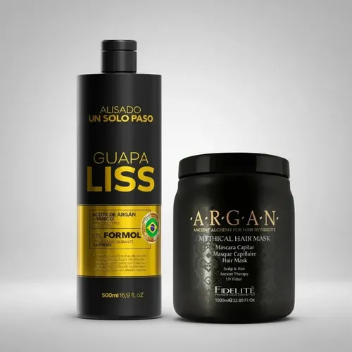Alisado Guapa Liss 500ml + Máscara Mythical Argán Fidelité