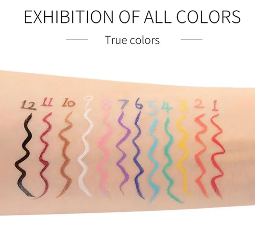 Set Líquido Delineador Mate Bonnie Choice 12 Colores