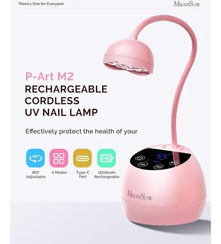 Lámpara Uv/led Melodysusie P-artm2 12w, Recargable, 4