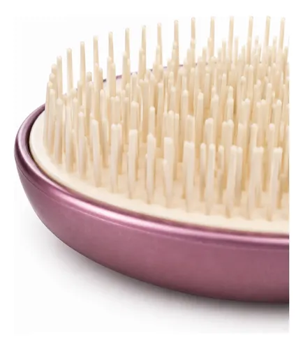 Mini Cepillo Detangles Desenredante Antifrizz Portátil Rosa