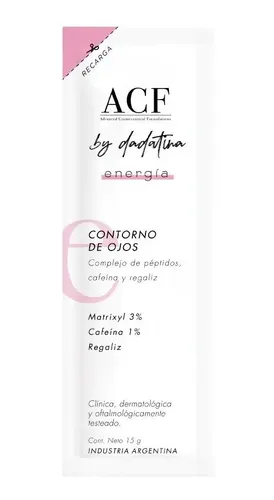 Acf Dadatina Energía Crema Contorno De Ojos Recarga Refill