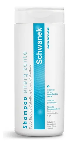 Shampoo Energizante Schwanek Cabellos Normales Caída De Cabello