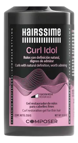 Hairssime Curl Idol Gel Rulos Cabello Fino