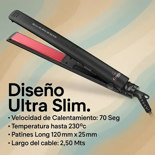 Planchita De Pelo Ga.ma Hair Beauty Compacta 230°c
