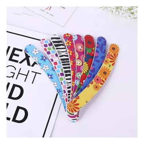 Lima Uñas Banana Curva Estampada Manicura X 1 U