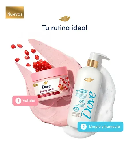 Dove Exfoliante Scrub Granada En Pote De 280g