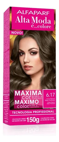 Pack Tintura En Kit Alta Moda Máximo Color 6.17