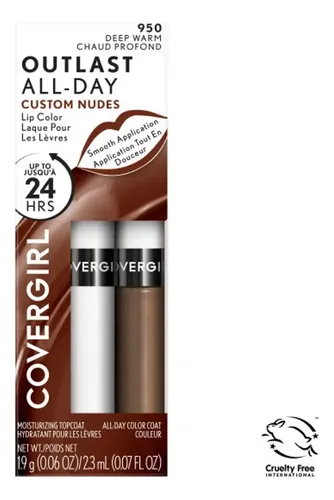 Duo De Labiales Covergirl Outlast All-day Custom Nudes Color 950 Deep Warm