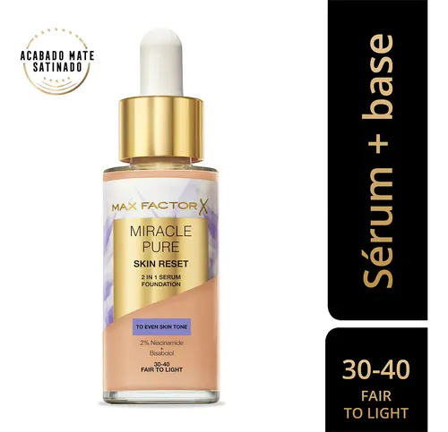 Base Max Factor Miracle Pure Sérum Fair 30 Ml