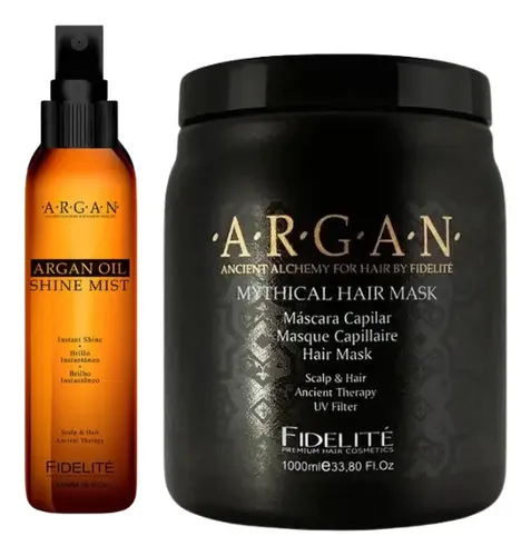Máscara Argán 1kg + Brillo Instantáneo Mythical Fidelité